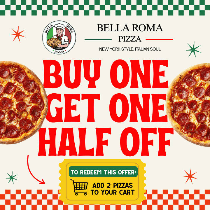 BOGO Half Off 10" Pizza